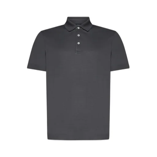 Herno Short-Sleeved Knitted Polo Shirt