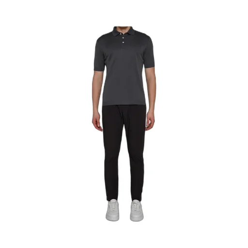 Herno Short-Sleeved Knitted Polo Shirt