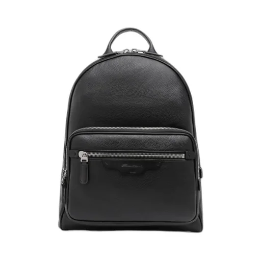 Pebble-Leather Backpack