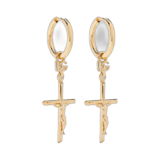 Cross-Pendant Earrings