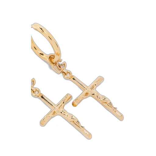 Cross-Pendant Earrings