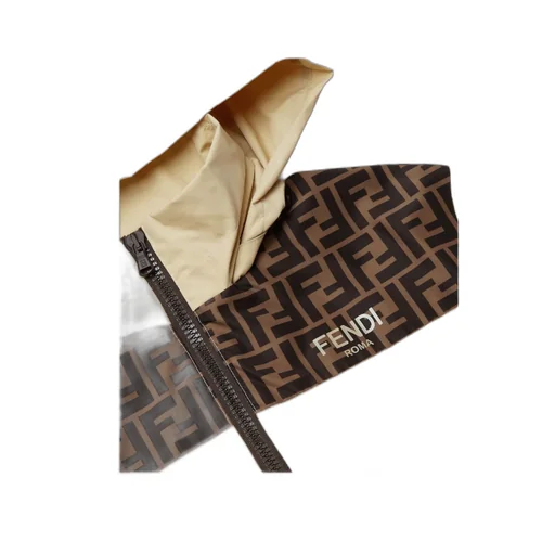 Fendi Kids Logo Printed Hooded Jacket