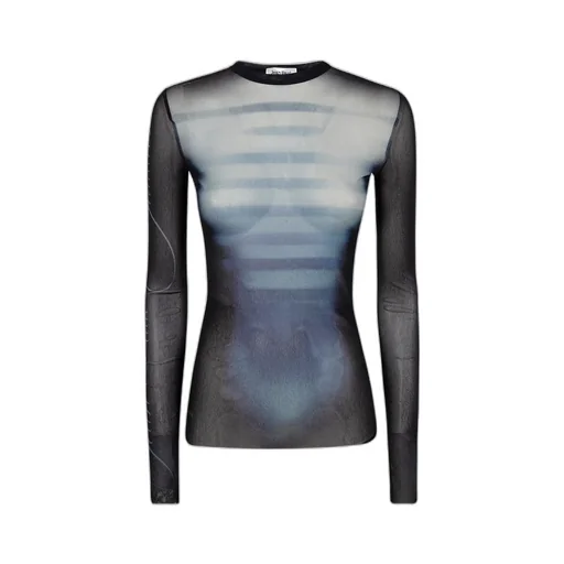 Le Male-Print Mesh Top