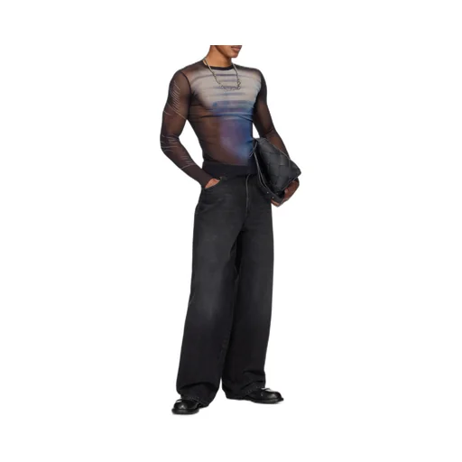 Le Male-Print Mesh Top