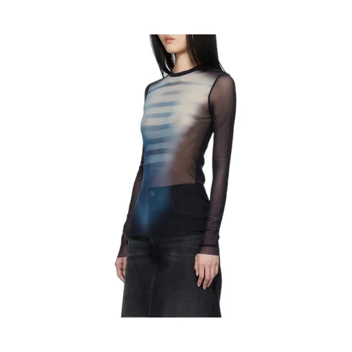 Le Male-Print Mesh Top