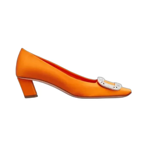 Roger Vivier Belle Vivier Pilgrim Buckle Embellished Pumps