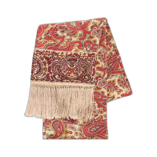 Valentino Voyage Imaginaire Fringed Edge Scarf