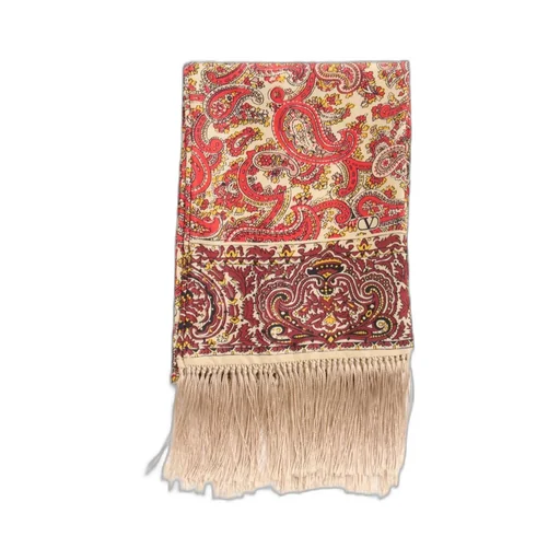 Valentino Voyage Imaginaire Fringed Edge Scarf
