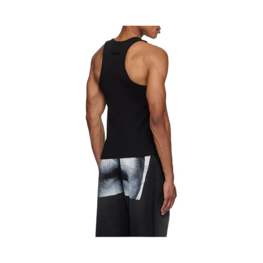 Ribbed-Knit Cotton Tank Top