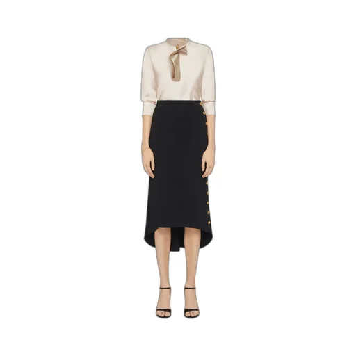 Givenchy Punto Milano Button Detailed Skirt