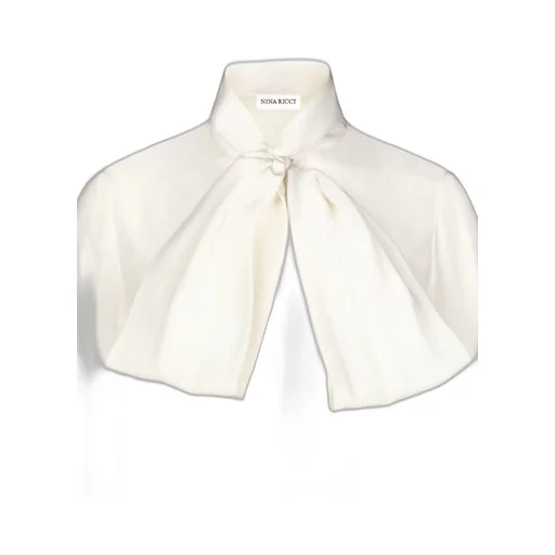 Pussy-Bow Collar Silk Shirt