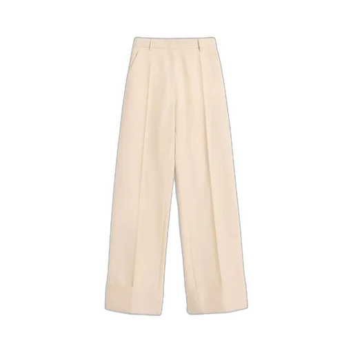 Valentino Pleat Detailed Wide Leg Pants