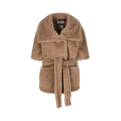 Max Mara Belted Short-Sleeve Coat
