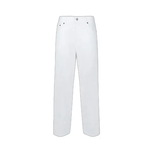 Buttoned Straight-Leg Jeans