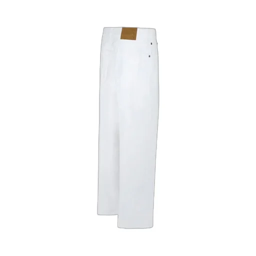Buttoned Straight-Leg Jeans