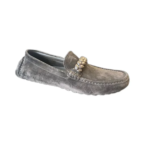 Braided Suede Loafers