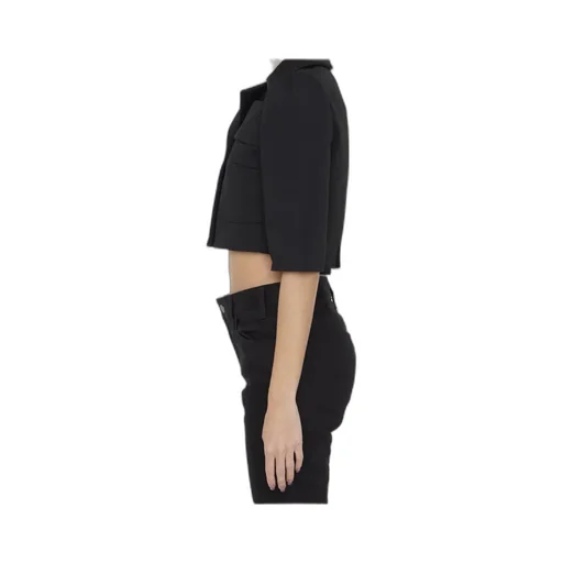 Single-Breasted Cropped Blazer