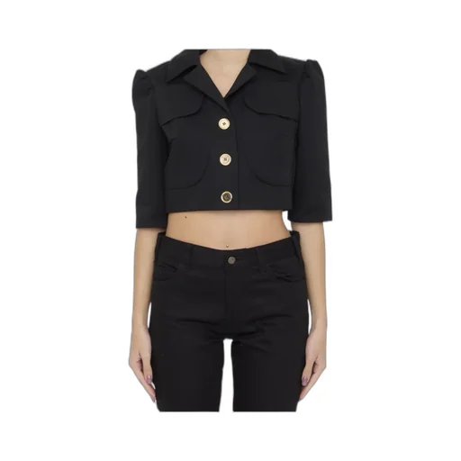 Single-Breasted Cropped Blazer
