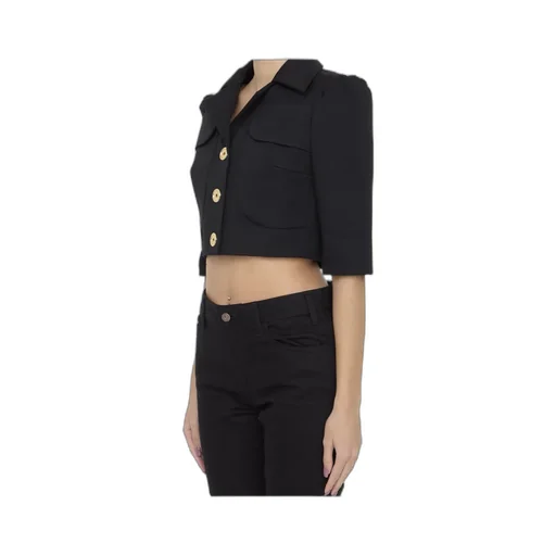 Single-Breasted Cropped Blazer