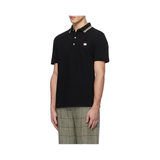 Valentino Logo Embroidered Straight Hem Polo Shirt