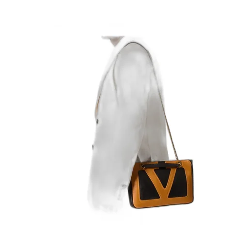 Small V-Logo Chain-Link Tote Bag