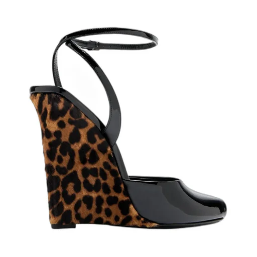 Saint Laurent La Scandale Wedge Sandals