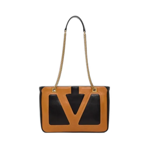 Small V-Logo Chain-Link Tote Bag