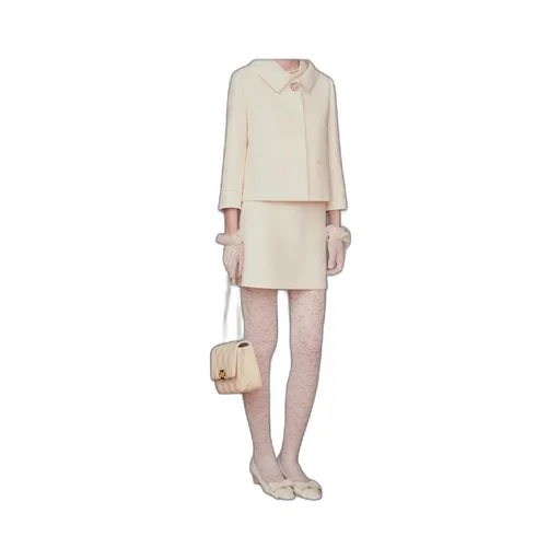 Valentino Logo Waistband Lace Detailed Tights