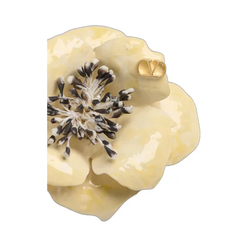 Valentino Logo Plaque Brooch
