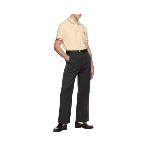 Valentino Logo Embroidered Button Detailed Polo Shirt