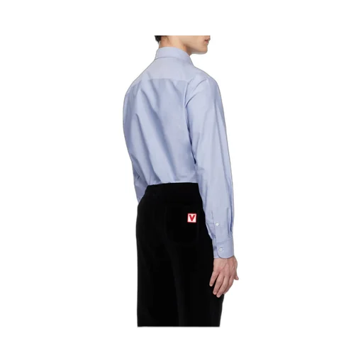 Valentino Logo Embroidered Long Sleeved Shirt
