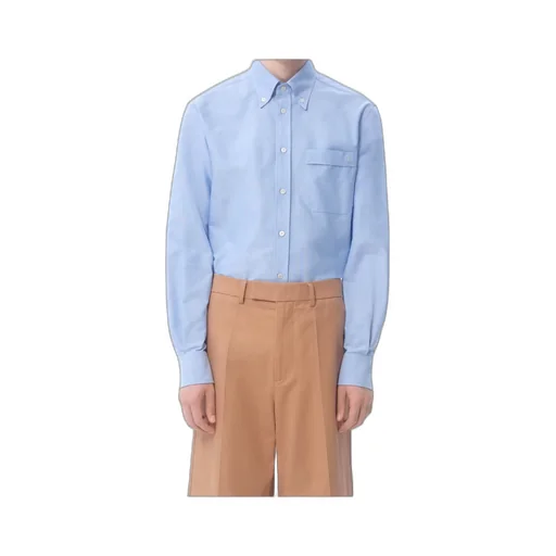 Valentino Logo Embroidered Long Sleeved Shirt