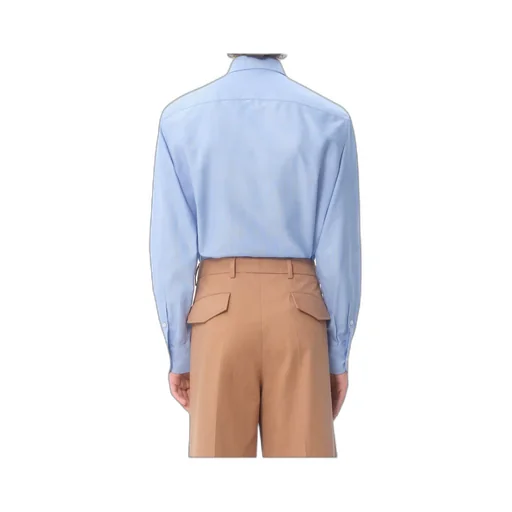 Valentino Logo Embroidered Long Sleeved Shirt
