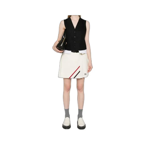Miu Miu Striped Button-Up Gilet