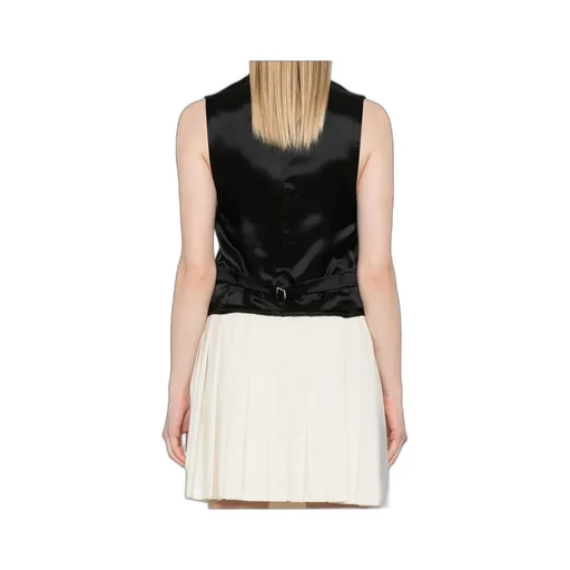 Miu Miu Striped Button-Up Gilet