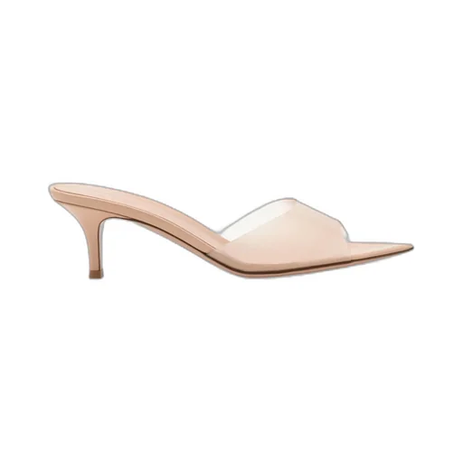 Gianvito Rossi Elle Pointed-Toe Mules