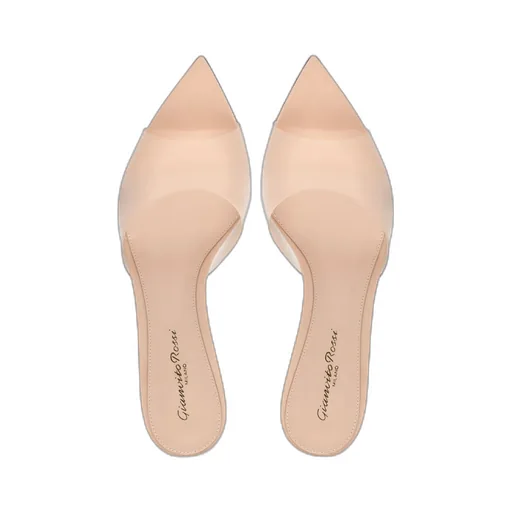Gianvito Rossi Elle Pointed-Toe Mules
