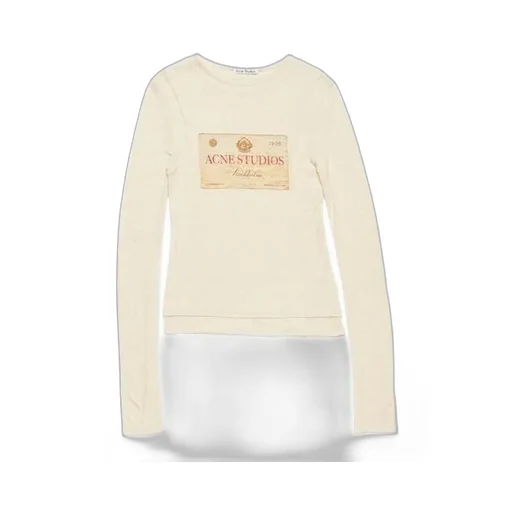 Acne Studios Logo Printed Layered Long-Sleeve T-Shirt
