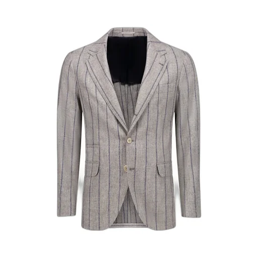 Brunello Cucinelli Striped Single-Breasted Blazer