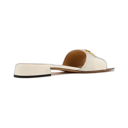 Valentino Vlogo Plaque Square Open Toe Sandals
