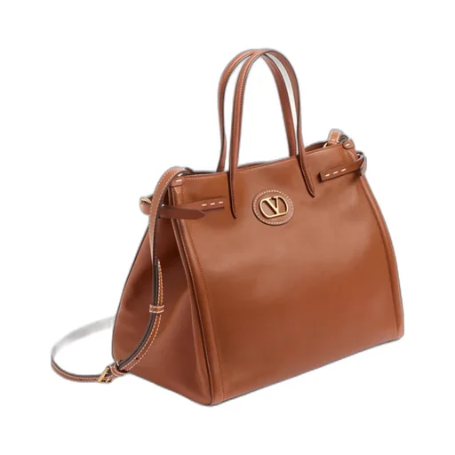 Valentino Antibes Vlogo Plaque Medium Tote Bag
