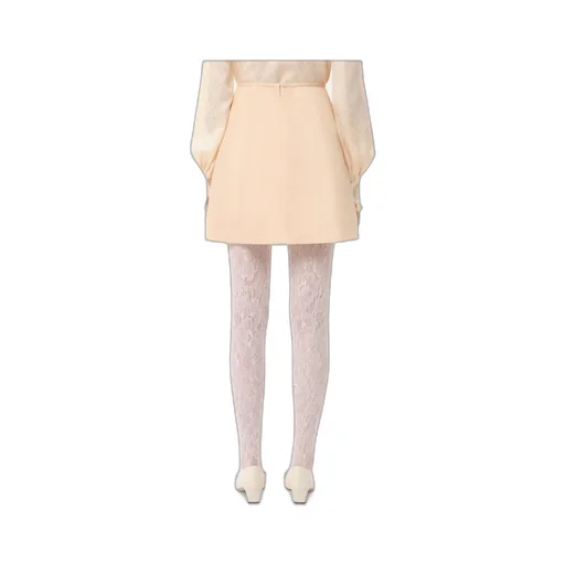 Valentino Bow Detailed Pleated Skort