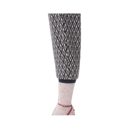 Valentino Zig-Zag Pattern Drawstring Pants