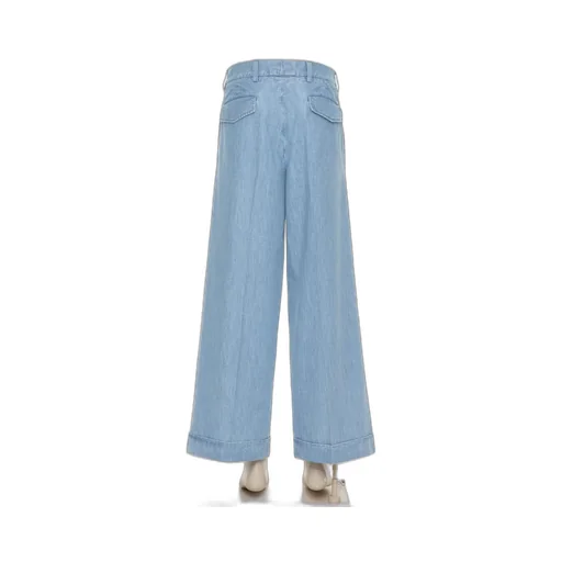 Cuffed Denim Trousers