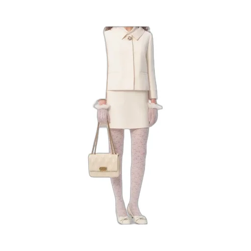 Valentino Bead Embellished Straight Hem Jacket
