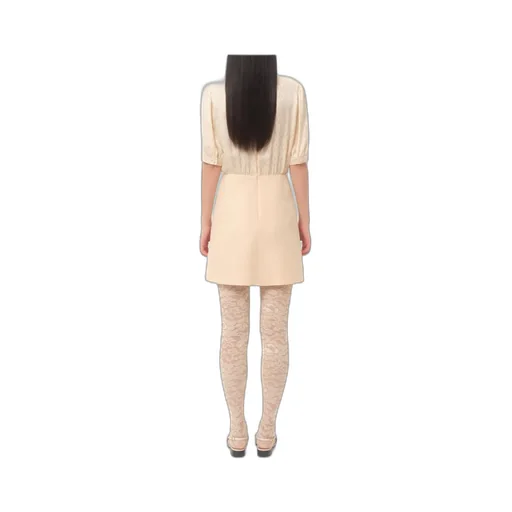 Valentino Ruffle Detailed Half-Sleeved Mini Dress