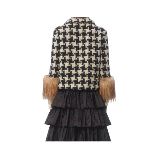 Valentino Straight Hem Tweed Jacket