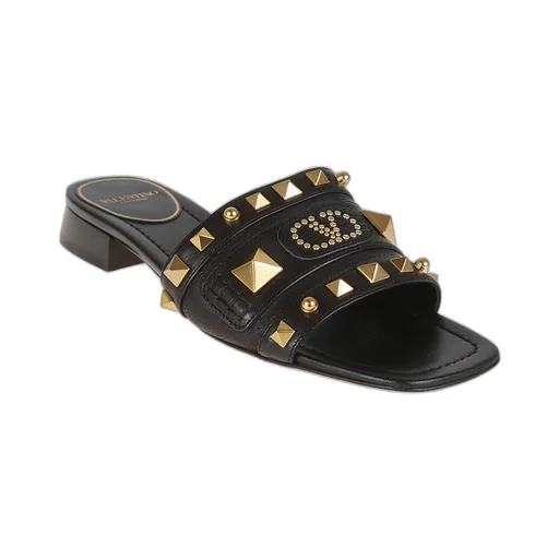 Valentino Garavani Rockstud Vlogo Signature Sandals