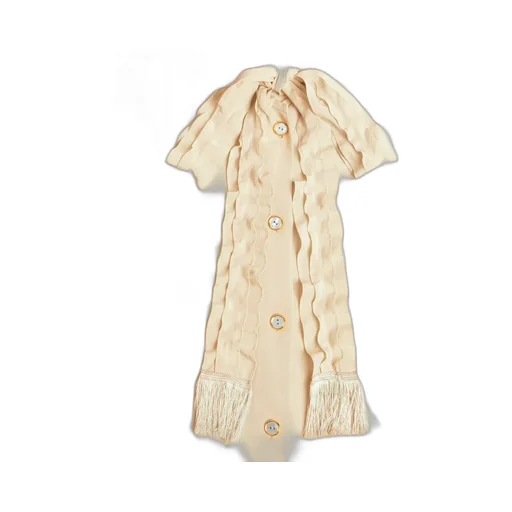 Valentino Ruffled Straight Hem Shirt