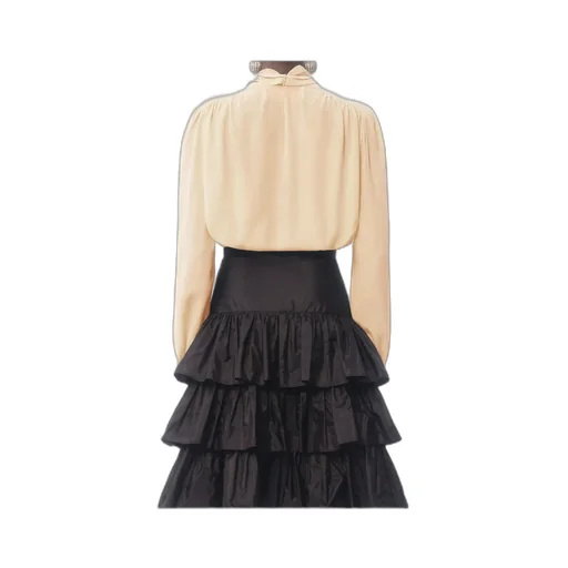 Valentino Ruffled Straight Hem Shirt